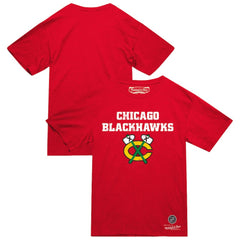 Chicago Blackhawks Mitchell & Ness Heritage T-Shirt Red