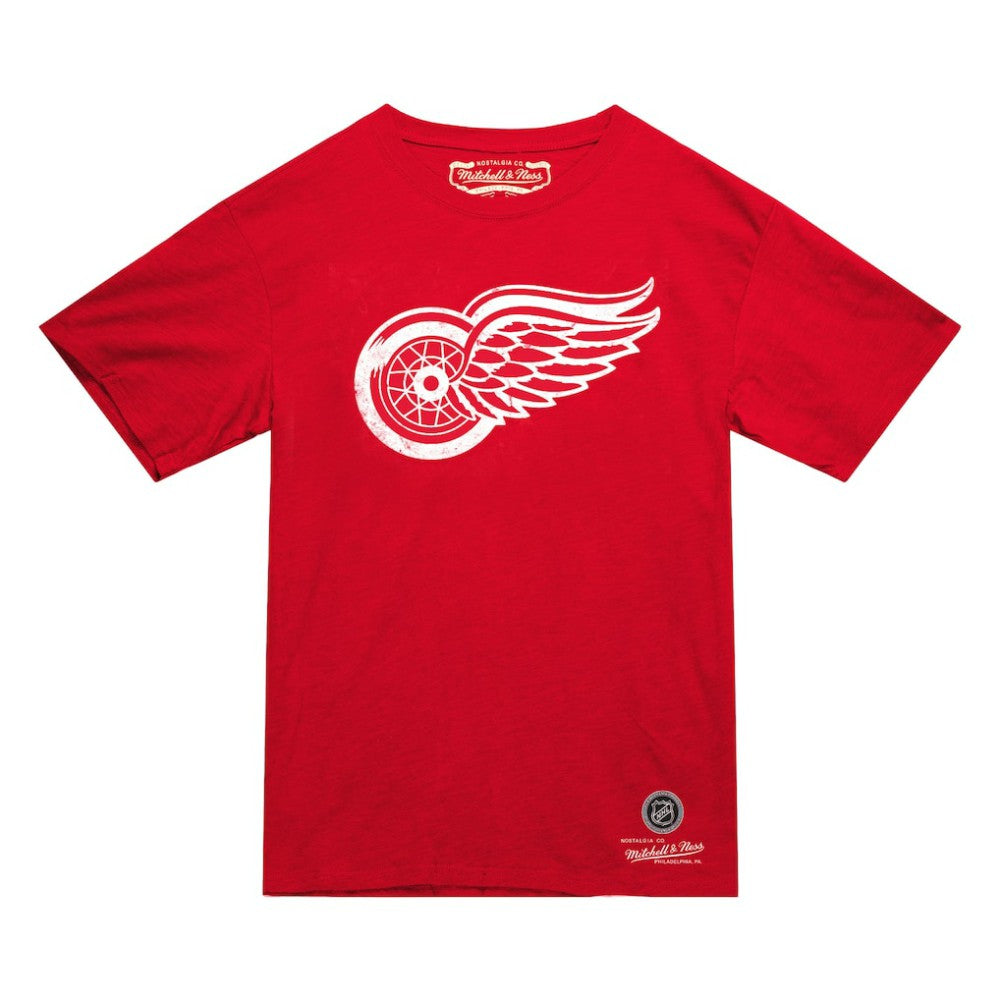 Detroit Red Wings Mitchell & Ness Heritage T-Shirt Red