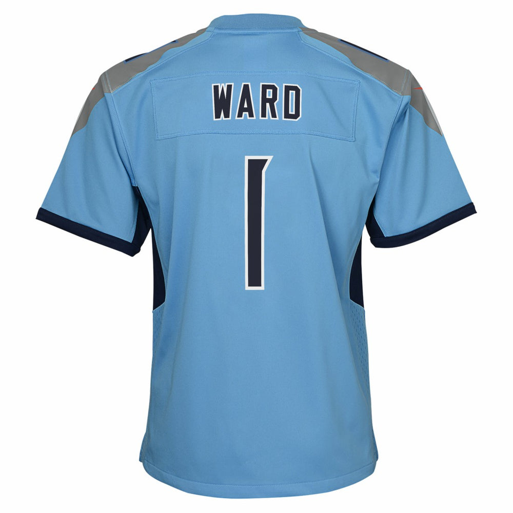 Cameron Ward Tennessee Titans Youth Team Game Jersey - Light Blue