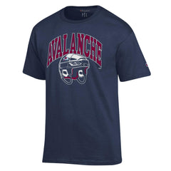 Colorado Avalanche Champion Helmet T-Shirt Navy
