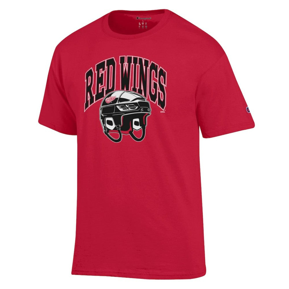 Detroit Red Wings Champion Helmet T-Shirt Red