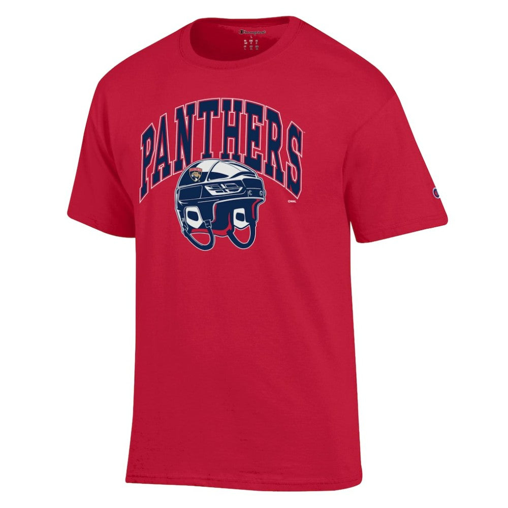 Florida Panthers Champion Helmet T-Shirt Red