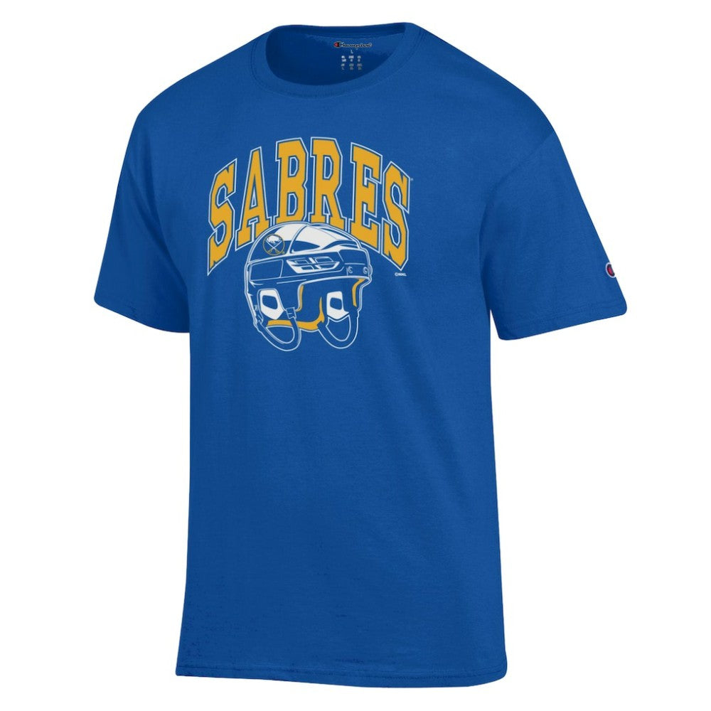 Buffalo Sabres Champion Helmet T-Shirt Royal