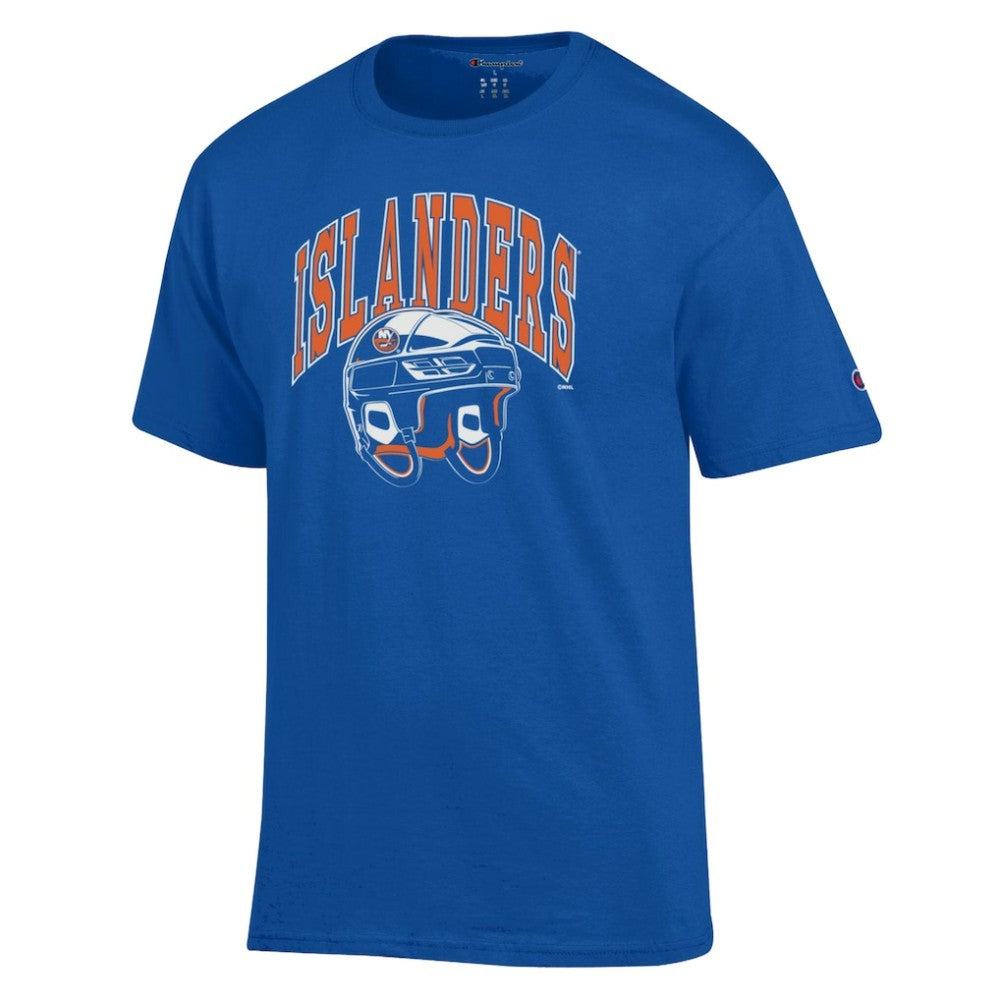 New York Islanders Champion Helmet T-Shirt Royal