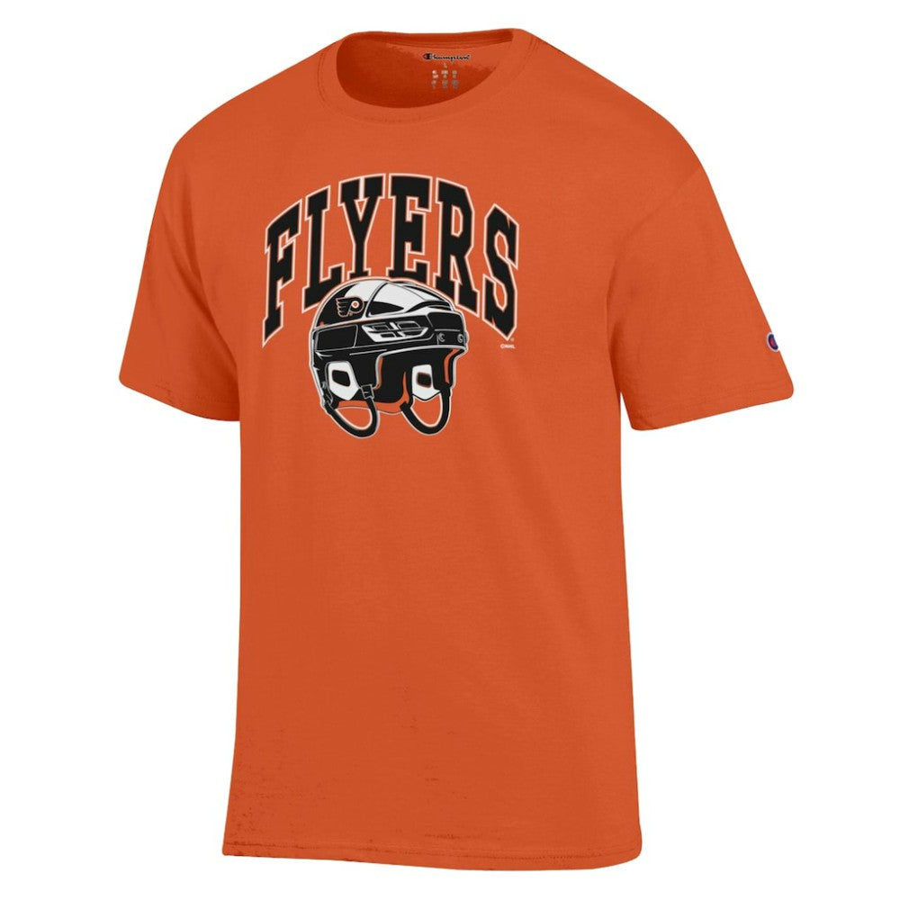 Philadelphia Flyers Champion Helmet T-Shirt Orange