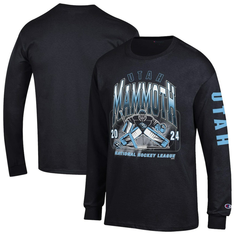 Utah Mammoth Champion Long Sleeve Jersey T-Shirt Black