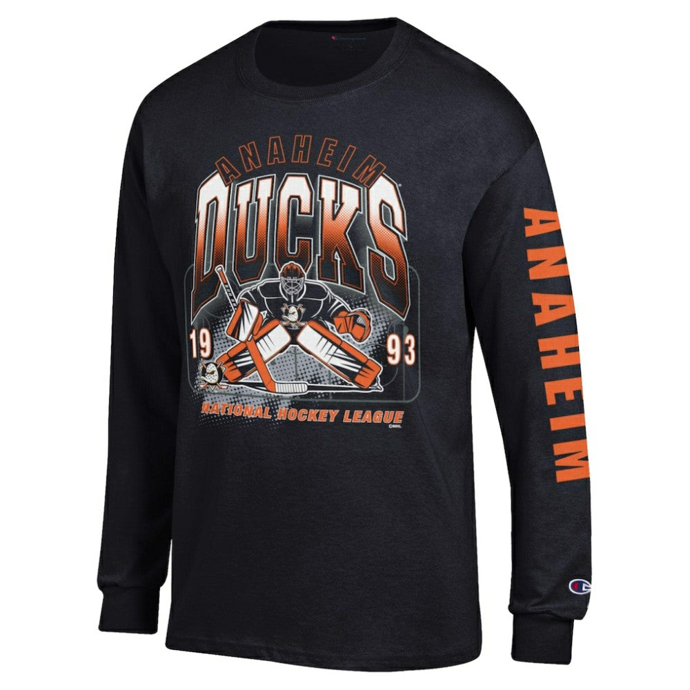 Anaheim Ducks Champion Long Sleeve Jersey T-Shirt Black