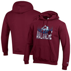 Colorado Avalanche Champion Powerblend Hoodie Burgundy