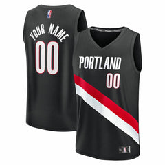 Portland Trail Blazers Fast Break Replica Custom Jersey - Icon Edition - Black