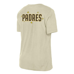 San Diego Padres Women's Stars & Cap T-Shirt Cream | New Era
