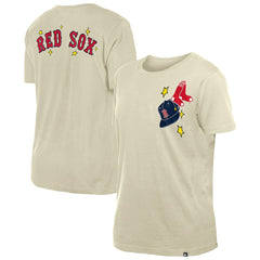 Boston Red Sox Women's Stars & Cap T-Shirt Cream | New Era