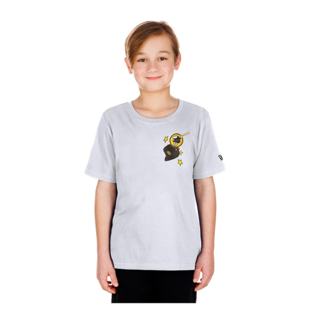 San Diego Padres Youth Stars & Cap T-Shirt White | New Era