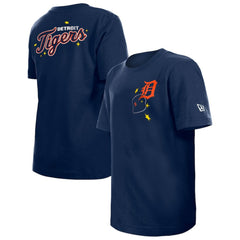 Detroit Tigers Youth Stars & Cap T-Shirt Navy | New Era