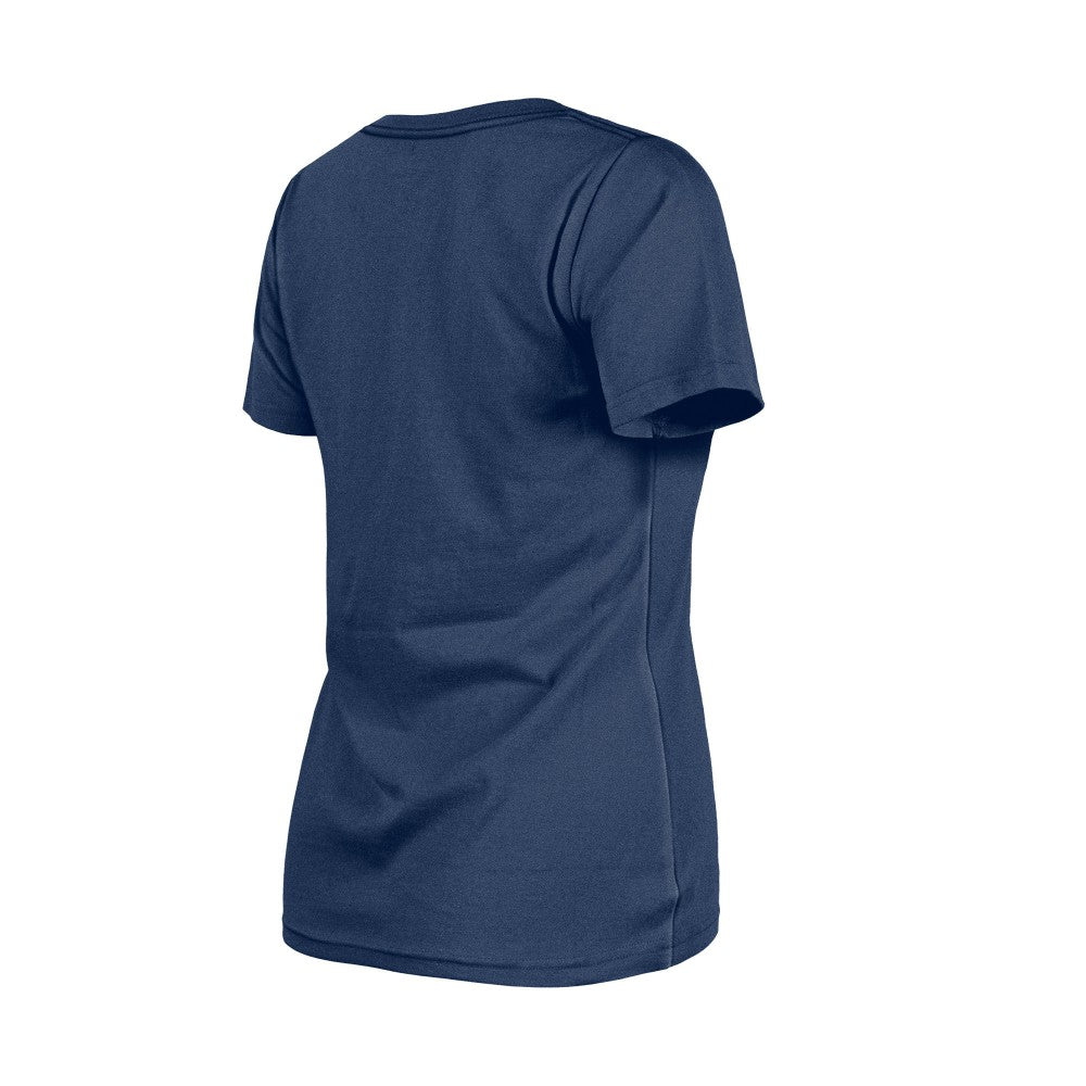 Milwaukee Brewers Women's Little Miss 2 V-Neck T-Shirt Navy | New Era