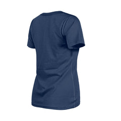 Milwaukee Brewers Women's Little Miss 2 V-Neck T-Shirt Navy | New Era
