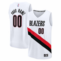 Portland Trail Blazers Fast Break Replica Custom Jersey - Association Edition - White