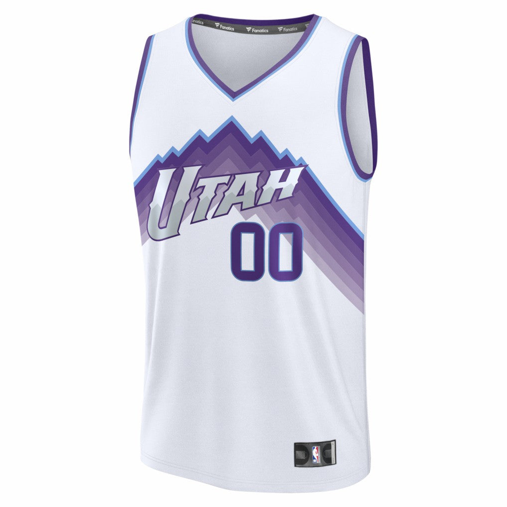 Utah Jazz Youth Fast Break Replica Custom Jersey - Association Edition