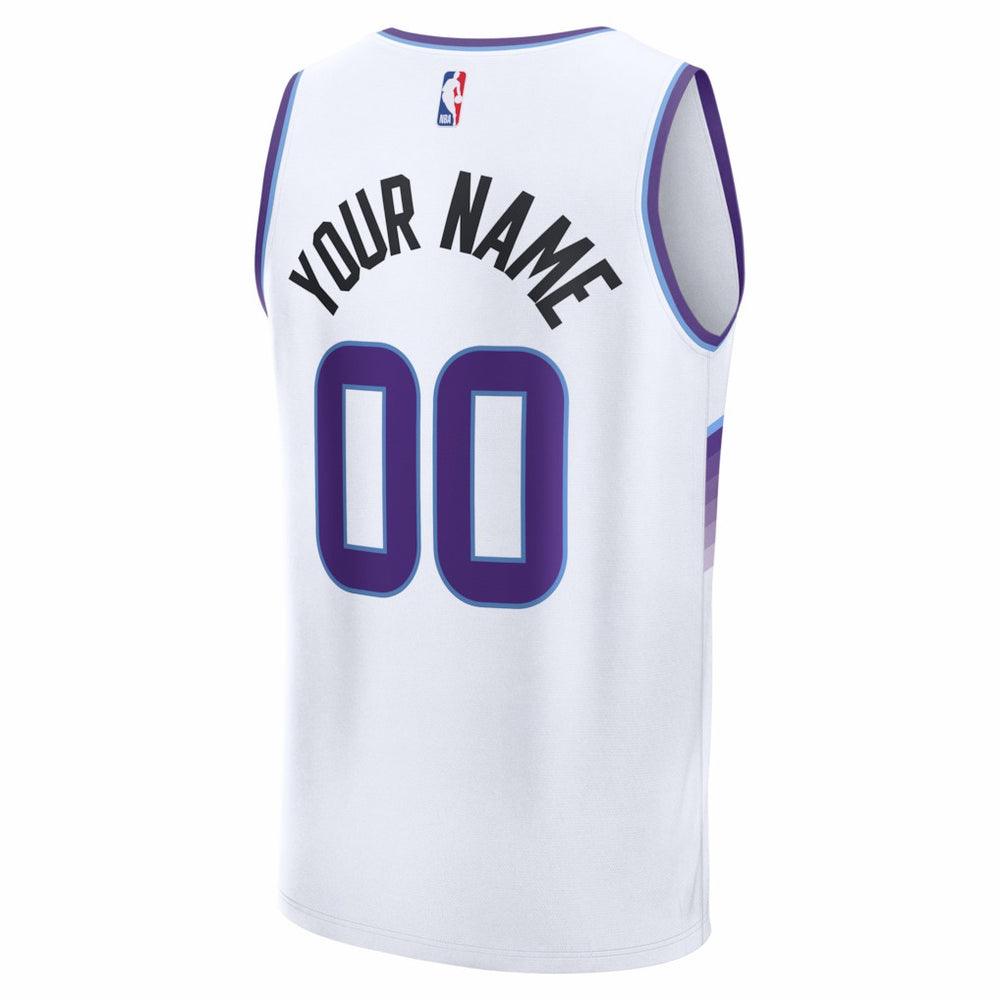 Utah Jazz Youth Fast Break Replica Custom Jersey - Association Edition