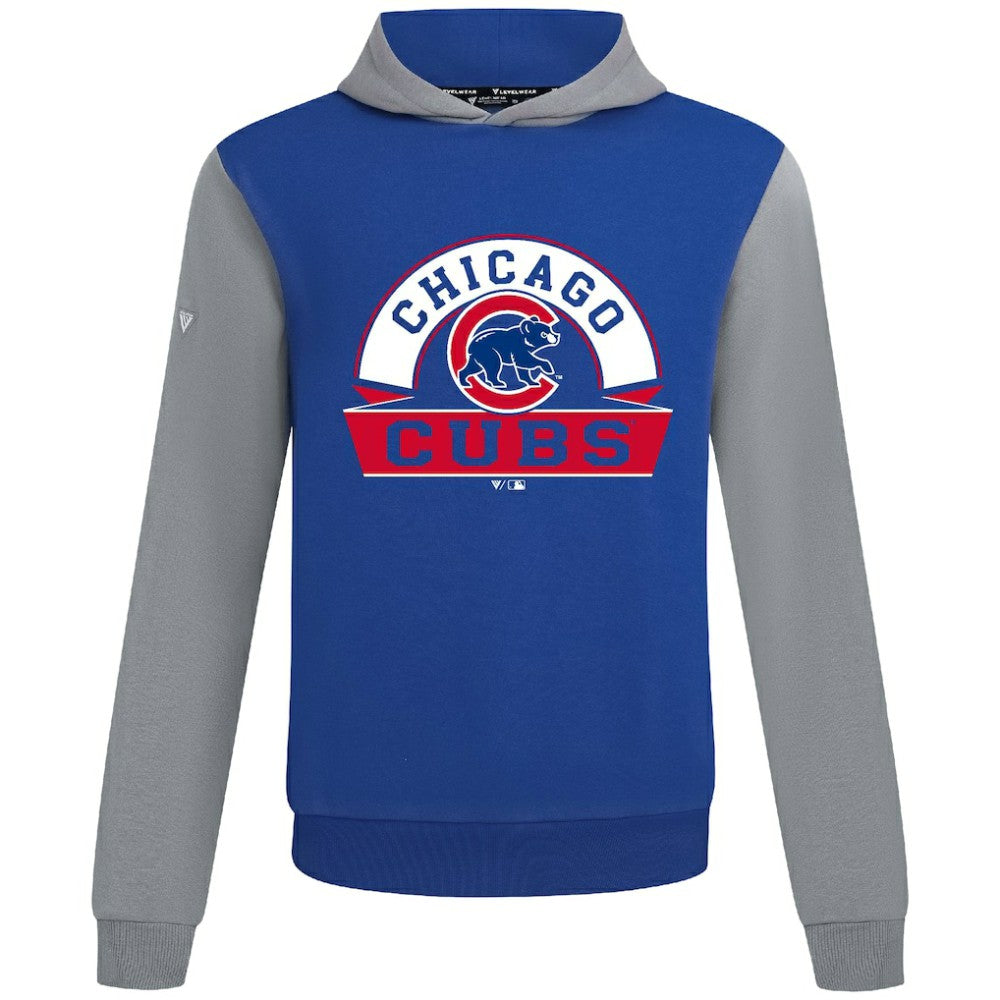 Chicago Cubs Levelwear Throwback Ultimate Banner Arch Hoodie Royal