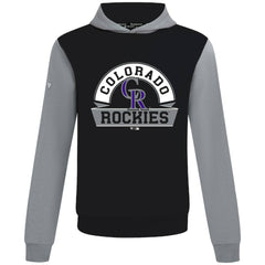 Colorado Rockies Levelwear Throwback Ultimate Banner Arch Hoodie Black