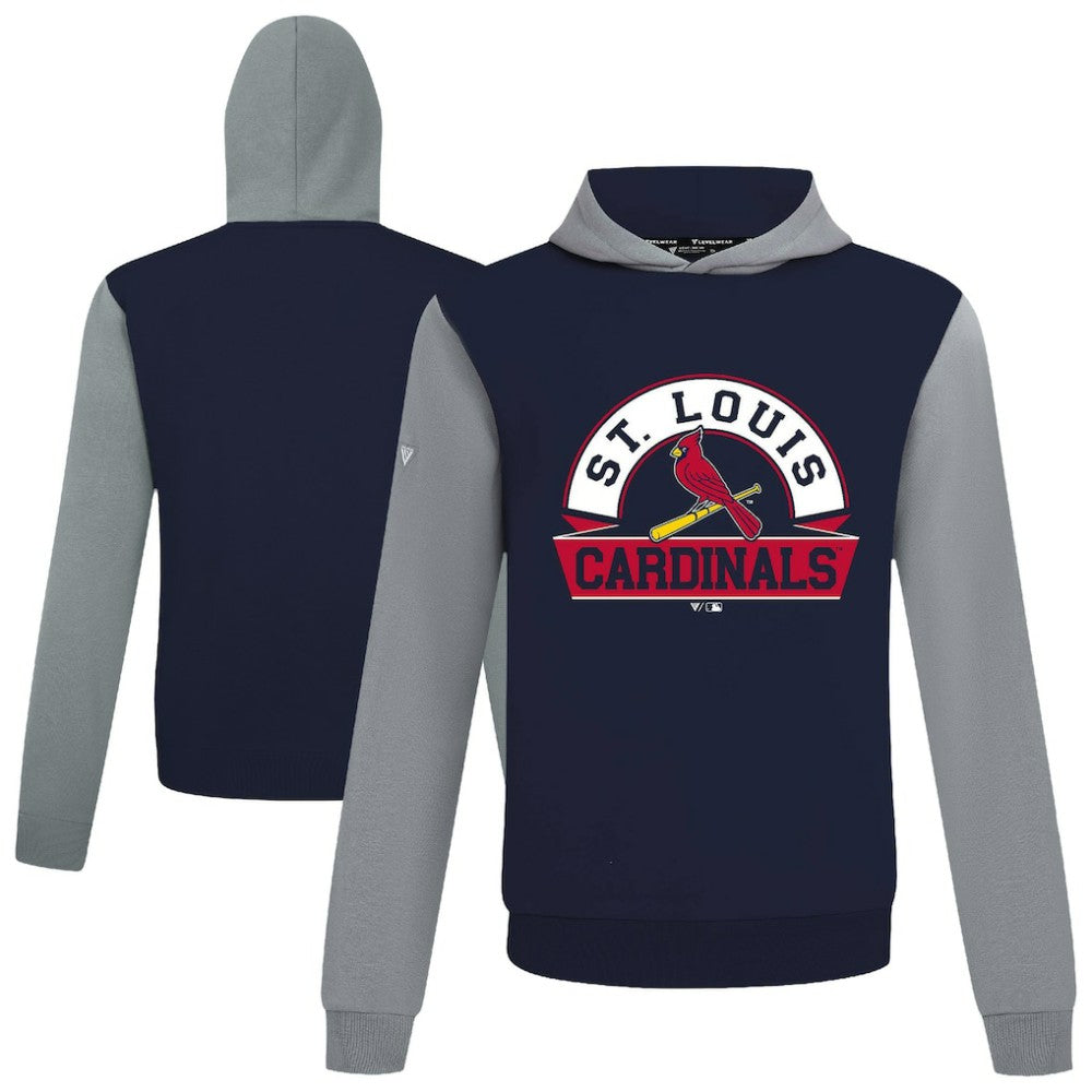 St. Louis Cardinals Levelwear Throwback Ultimate Banner Arch Hoodie Navy