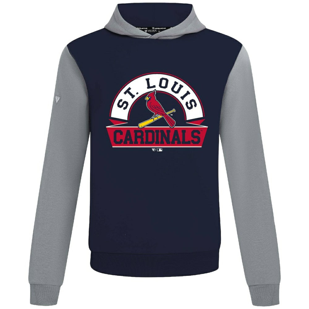 St. Louis Cardinals Levelwear Throwback Ultimate Banner Arch Hoodie Navy