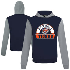 Detroit Tigers Levelwear Throwback Ultimate Banner Arch Hoodie Navy