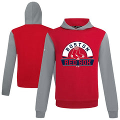 Boston Red Sox Levelwear Throwback Ultimate Banner Arch Hoodie Red