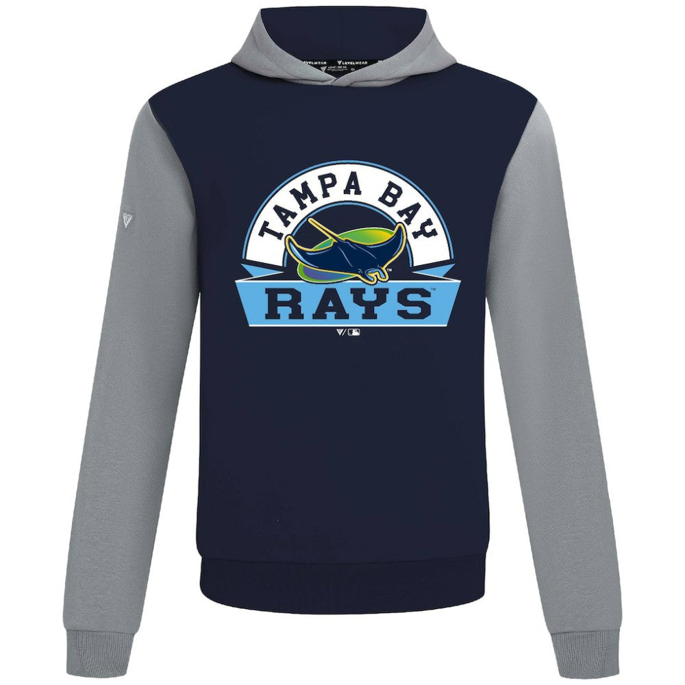 Tampa Bay Rays Levelwear Throwback Ultimate Banner Arch Hoodie Navy