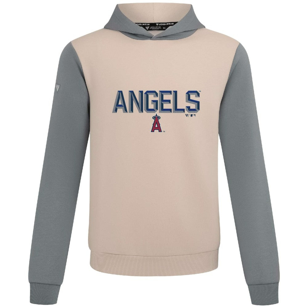 Los Angeles Angels Levelwear Throwback Carve Ultimate Hoodie Sand
