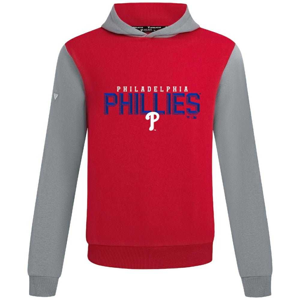 Philadelphia Phillies Levelwear Throwback Carve Ultimate Hoodie Red