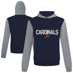 St. Louis Cardinals Levelwear Throwback Carve Ultimate Hoodie Navy