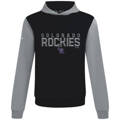 Colorado Rockies Levelwear Throwback Carve Ultimate Hoodie Black
