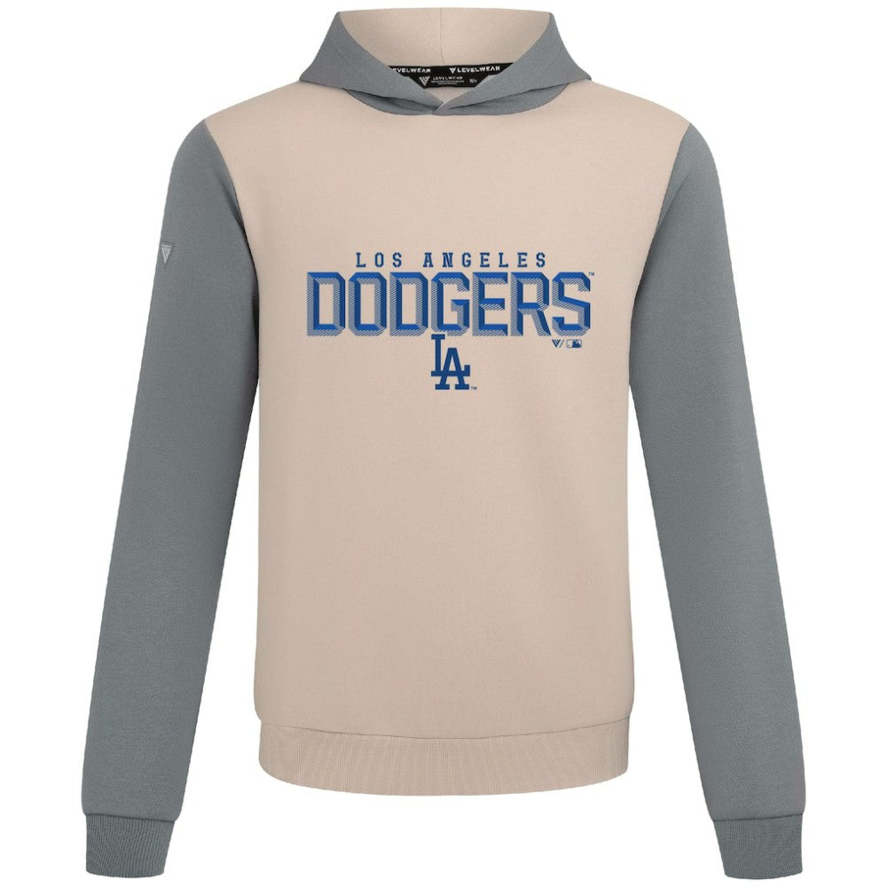 Los Angeles Dodgers Levelwear Throwback Carve Ultimate Hoodie Sand
