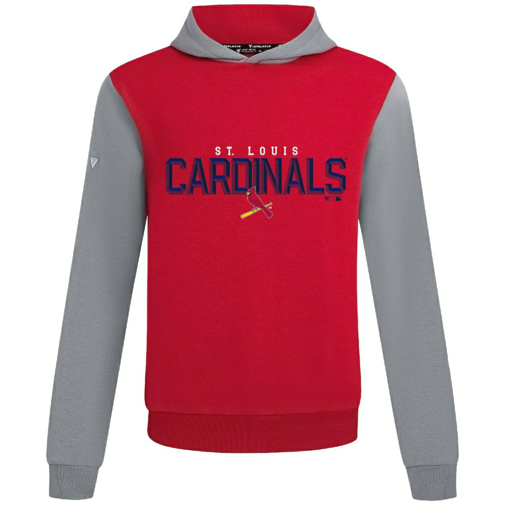 St. Louis Cardinals Levelwear Throwback Carve Ultimate Hoodie Red
