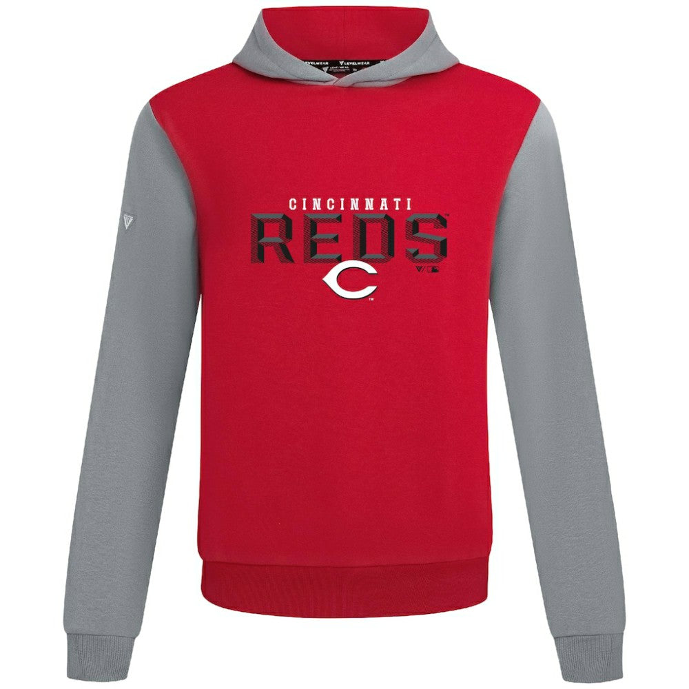 Cincinnati Reds Levelwear Throwback Carve Ultimate Hoodie Red