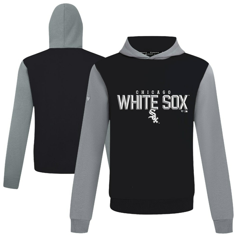 Chicago White Sox Levelwear Throwback Carve Ultimate Hoodie Black