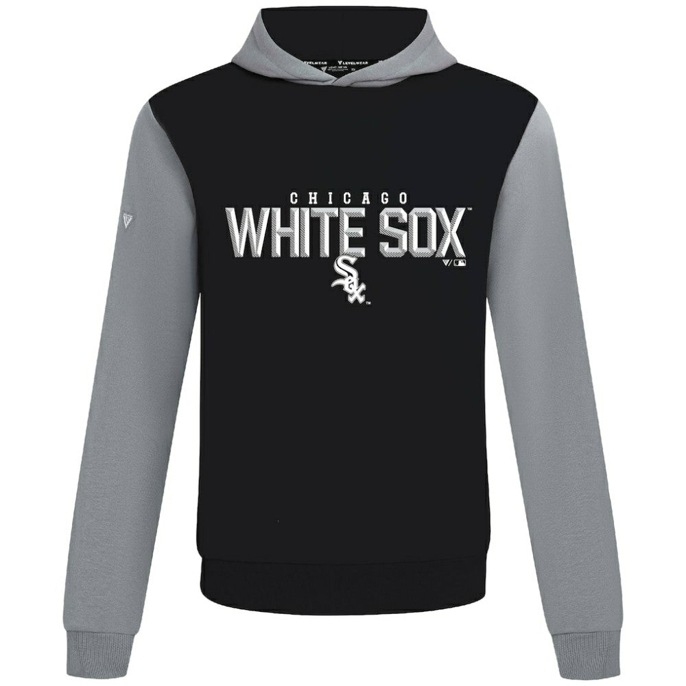 Chicago White Sox Levelwear Throwback Carve Ultimate Hoodie Black