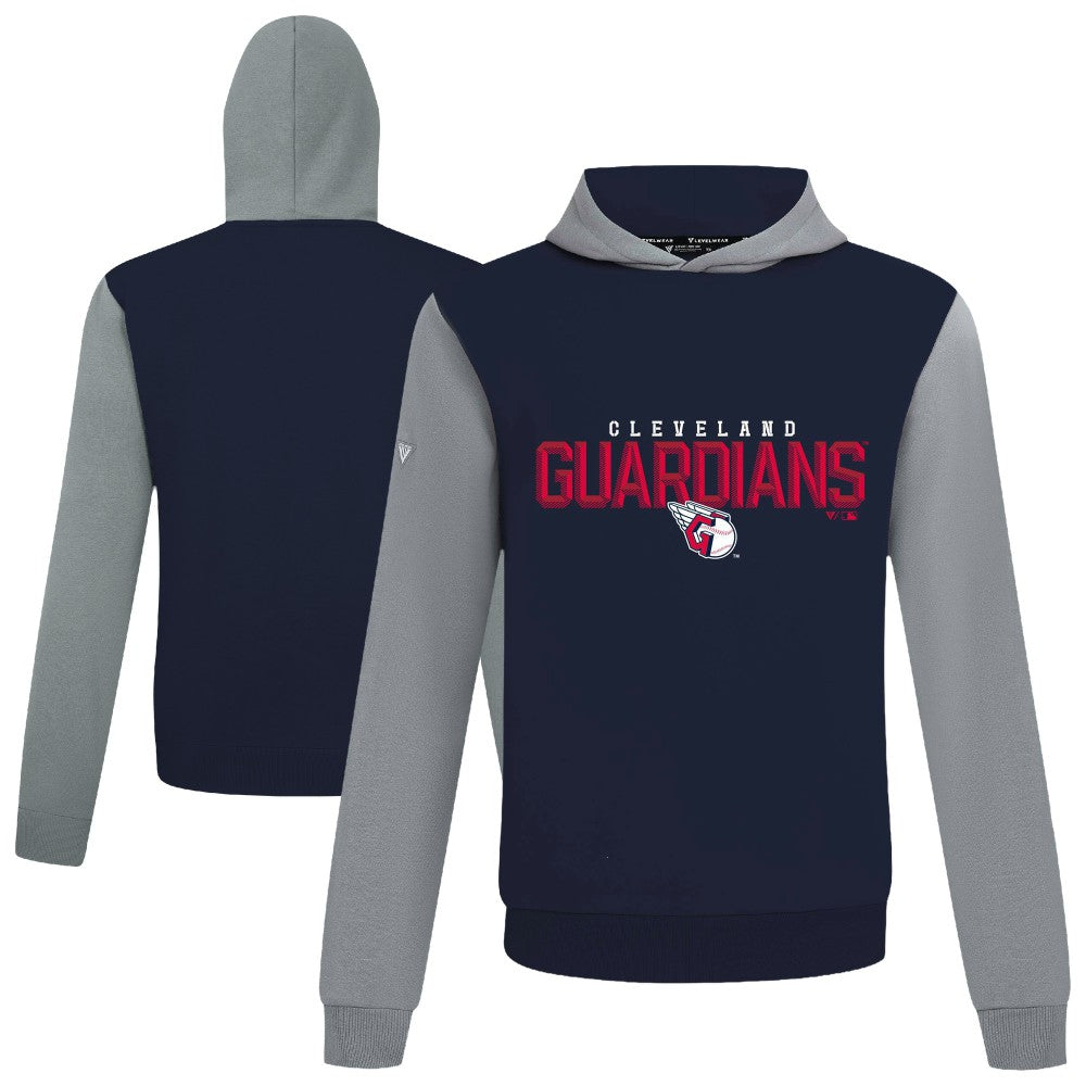 Cleveland Guardians Levelwear Throwback Carve Ultimate Hoodie Navy