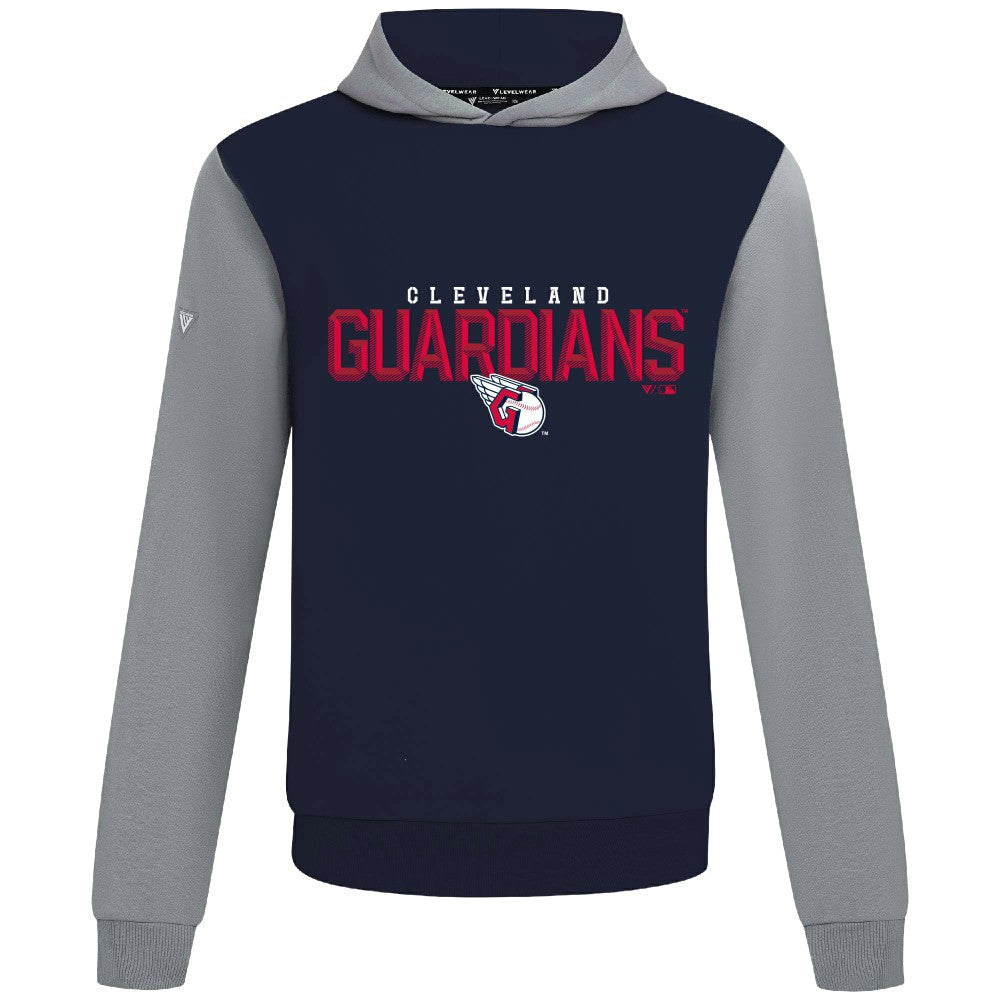 Cleveland Guardians Levelwear Throwback Carve Ultimate Hoodie Navy
