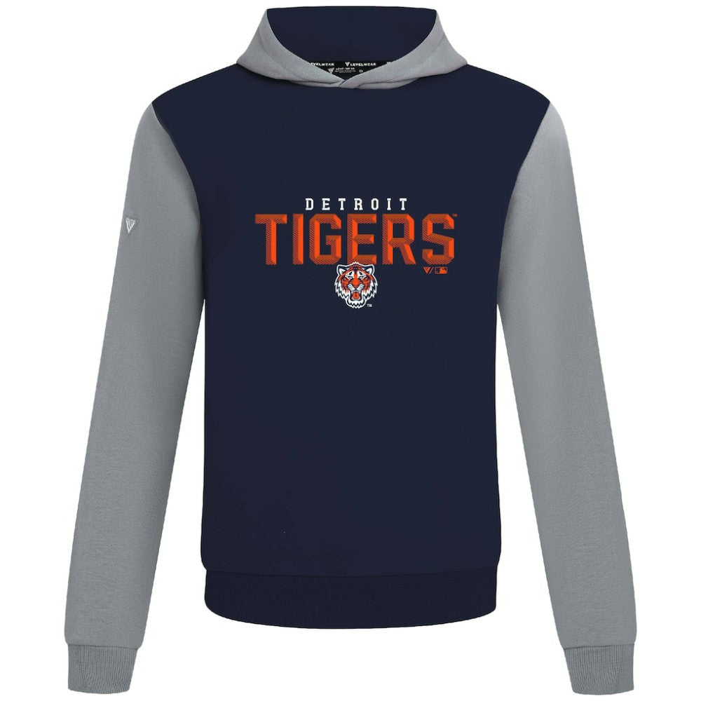 Detroit Tigers Levelwear Throwback Carve Ultimate Hoodie Navy