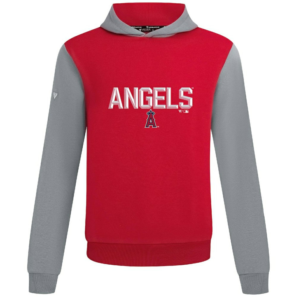 Los Angeles Angels Levelwear Throwback Carve Ultimate Hoodie Red
