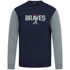 Atlanta Braves Levelwear Throwback Ultimate Carve Sweatshirt Navy