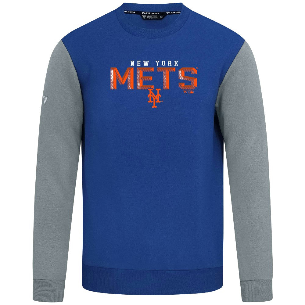 New York Mets Levelwear Throwback Ultimate Carve Sweatshirt Royal