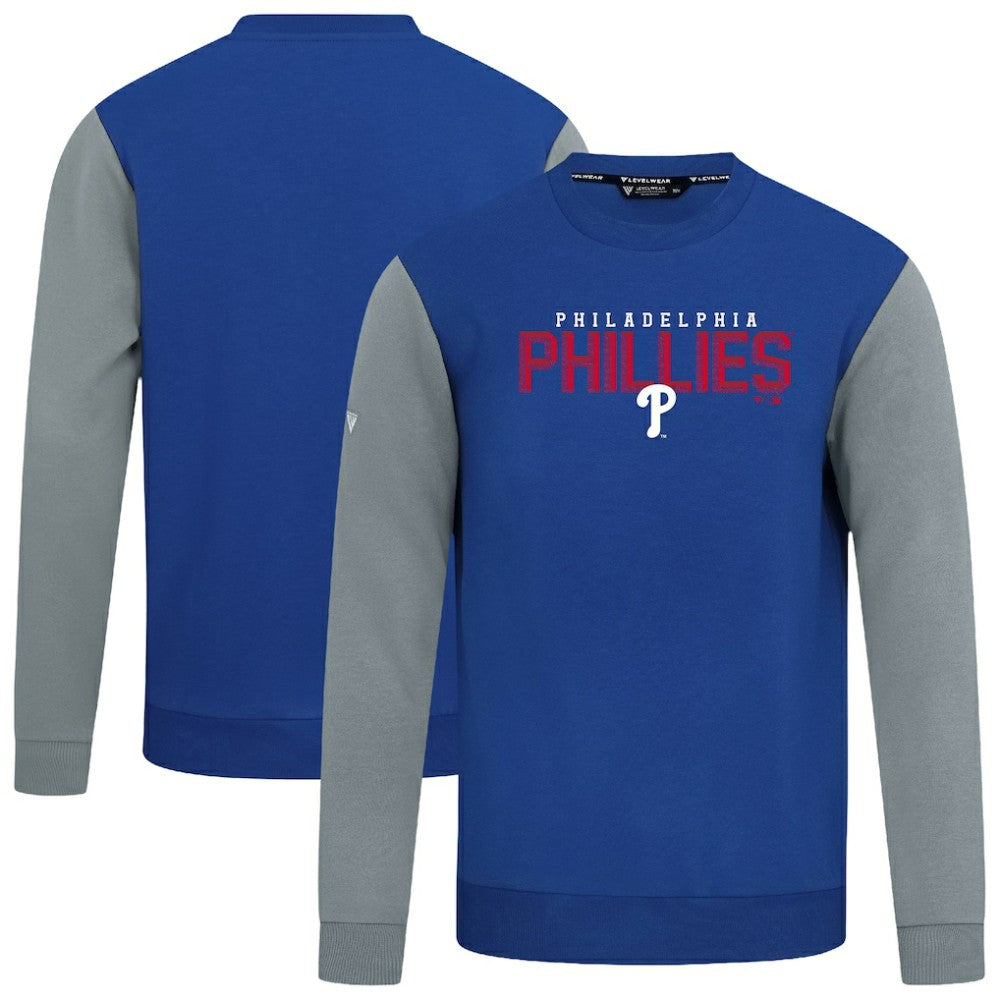 Philadelphia Phillies Levelwear Throwback Ultimate Carve Sweatshirt Royal