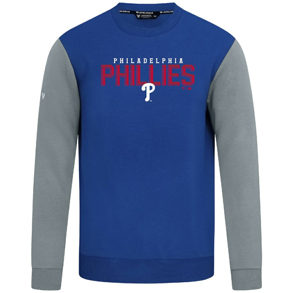 Philadelphia Phillies Levelwear Throwback Ultimate Carve Sweatshirt Royal