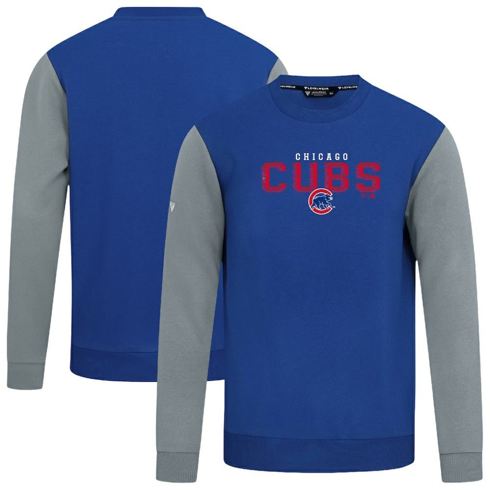 Chicago Cubs Levelwear Throwback Ultimate Carve Sweatshirt Royal