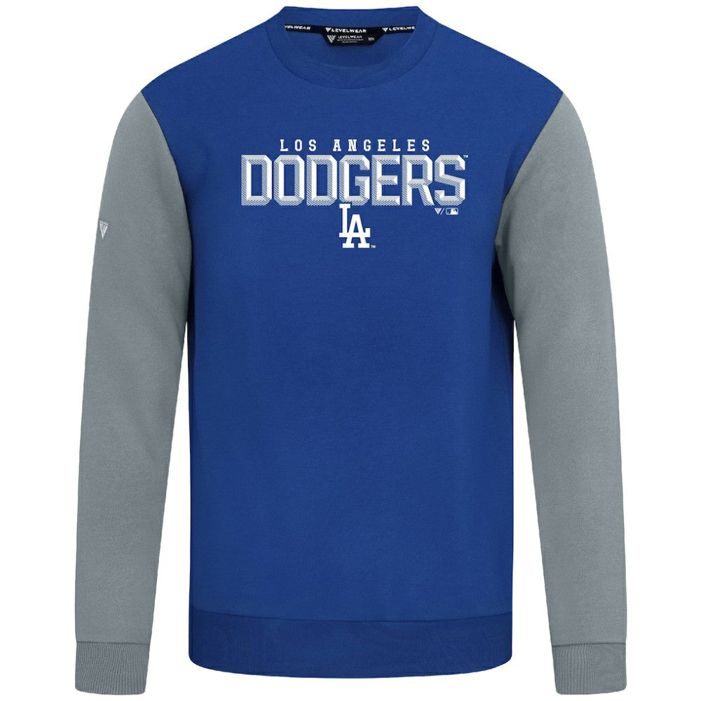 Los Angeles Dodgers Levelwear Throwback Ultimate Carve Sweatshirt Royal