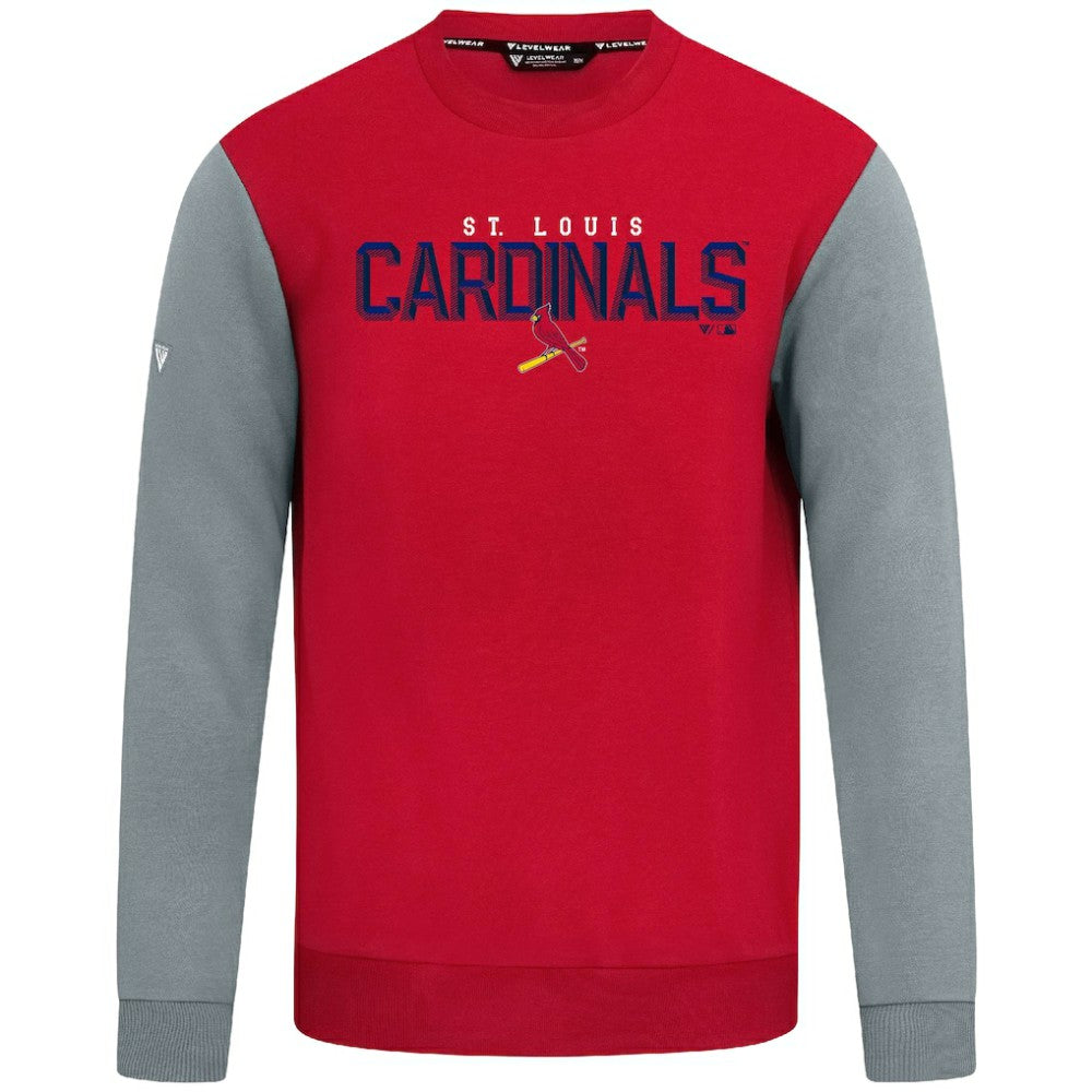 St. Louis Cardinals Levelwear Throwback Ultimate Carve Sweatshirt Red