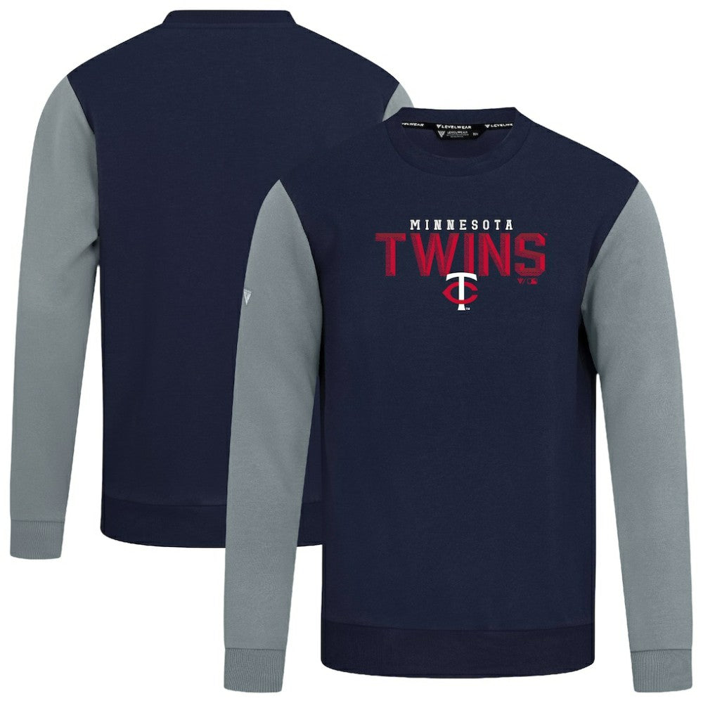 Minnesota Twins Levelwear Throwback Ultimate Carve Sweatshirt Navy